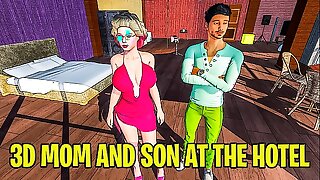 3D stepMom And stepSon At one's fingertips Someone's skin Motel Acreage