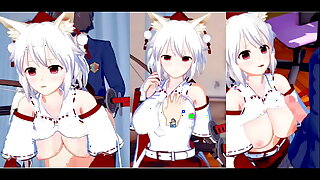 【エロゲーコイカツ！】東方 犬走椛におっぱい揉みまくりH！3DCG巨乳アニメ動画(東方プロジェクト)【ヘンタイゲーム とうほう もみじ いぬばしり 】
