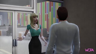 In order turn on the waterworks to eat up a job blonde offers her pussy - carnal knowledge in the office